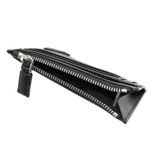 プラダ カードケース コインケース メンズ サフィアーノトライアングル カードケース ブラック PRADA 2MC067 QHH F0002 NERO