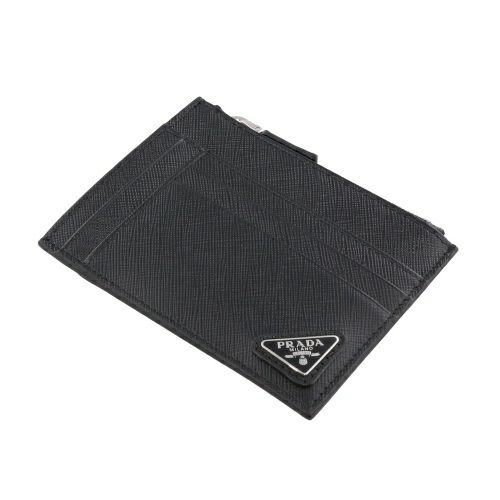 プラダ カードケース コインケース メンズ サフィアーノトライアングル カードケース ブラック PRADA 2MC067 QHH F0002 NERO