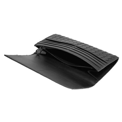 ボッテガヴェネタ 長財布 メンズ イントレチャート ブラック BOTTEGA  