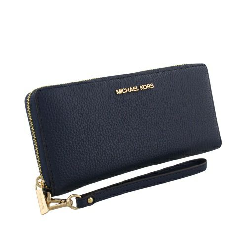 マイケルコース 長財布 レディース ジェット セット トラベル ネイビー