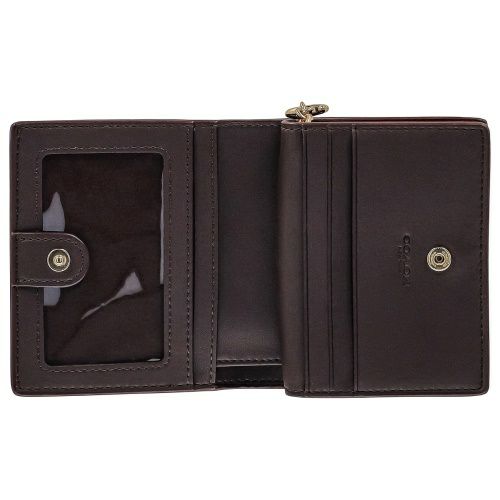 コーチ アウトレット 二つ折り財布 レディース ペブルド レザー C チャーム レッド COACH OUTLET C2862 IMUP7 ボールドレッド