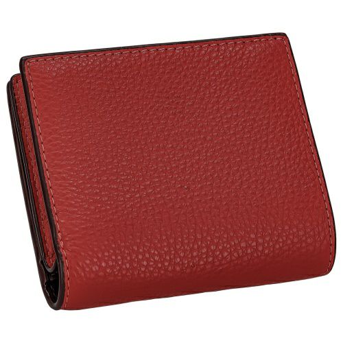 コーチ アウトレット 二つ折り財布 レディース ペブルド レザー C チャーム レッド COACH OUTLET C2862 IMUP7 ボールドレッド