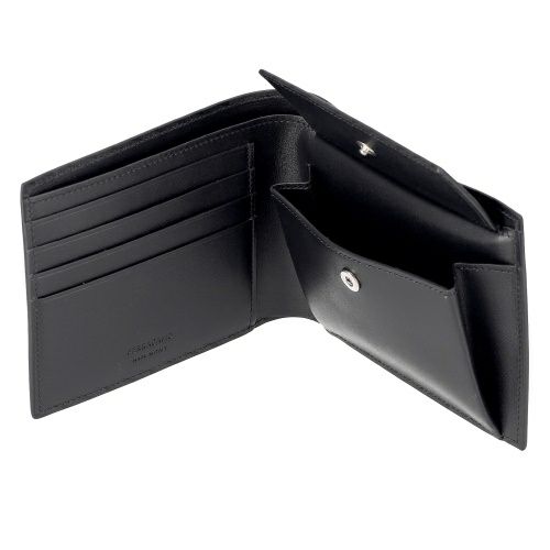 Ferragamo サルバトーレフェラガモ 2つ折り財布 ブラック Salvatore Ferragamo フェラガモ FERRAGAMO 二つ折り財布 ワンダ