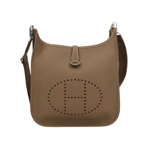 エルメス エブリンIII PM エトゥープ シルバー金具 W刻印 ショルダーバッグ レディース ブラウン HERMES Evelyne3 PM