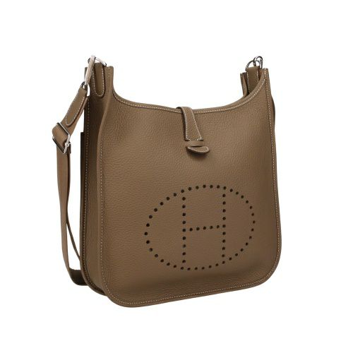 エルメス エブリンIII PM エトゥープ シルバー金具 W刻印 ショルダーバッグ レディース ブラウン HERMES Evelyne3 PM