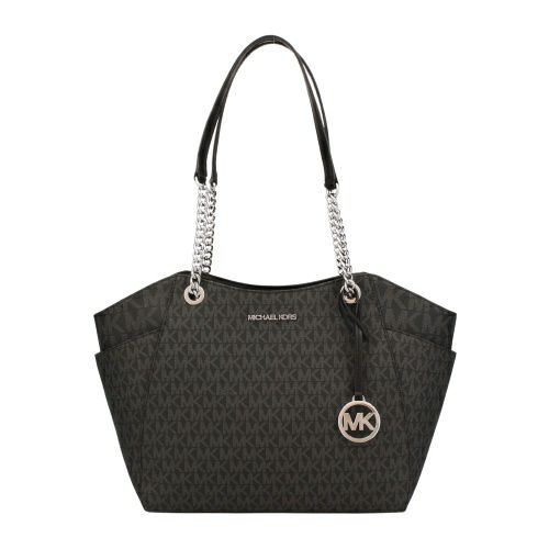 マイケルコース トートバッグ レディース ジェットセット ラージ シグネチャー ロゴ ショルダーバッグ ブラック MICHAEL KORS 35S4STVT3B BLACK