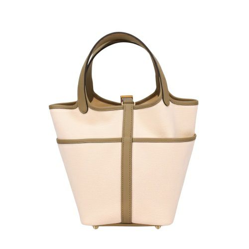 エルメス ピコタンPM カーゴ トワルゴエラン/スイフト ゴールド金具 B  