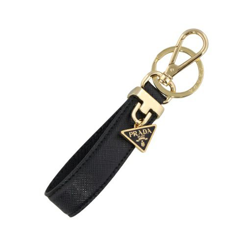 プラダ キーリング レディース SAFFIANO サフィアーノ ブラック PRADA  