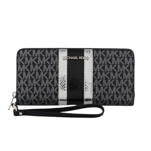 マイケルコース 長財布 ウォレット 36S0MCOZ3O ブラックxブルー  