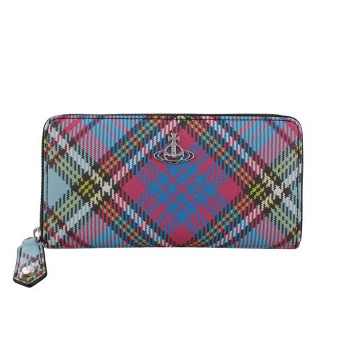 ヴィヴィアンウエストウッド 長財布 レディース BIOGREEN SAFFIANO マルチカラー Vivienne Westwood 51050023 O102 MacAndy Tartan