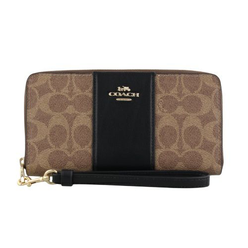 コーチ アウトレット 長財布 レディース シグネチャー ジャカード  