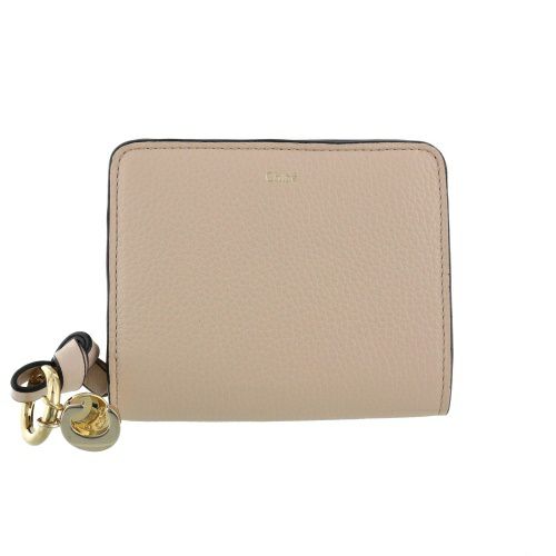 クロエ 二つ折り財布 レディース クロエ アルファベット コンパクトウォレット ALPHABET COMPACT WALLET ベージュ CHLOE CHC22WP765 F57 6J5 CEMENT PINK