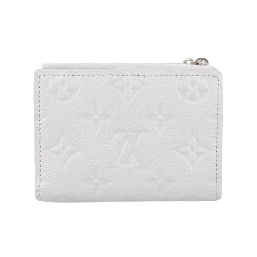 ルイヴィトン 二つ折り財布 レディース モノグラム アンプラント ポルトフォイユ・リサ ホワイト LOUIS VUITTON M12674 スノー