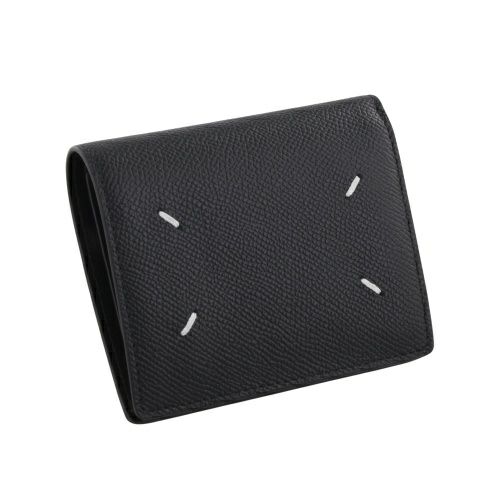 Maison Margiela ブラックレザー財布　バイフォールドウォレット Maison Margiela（メゾンマルジェラ） 財布 二つ折り Maison Margiela
