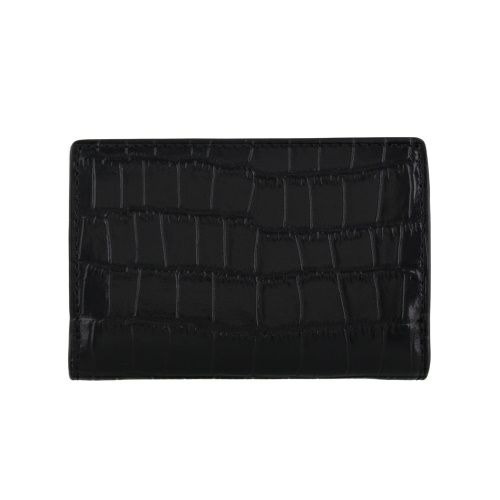 コーチ アウトレット 三つ折り財布 レディース マイクロ ウォレット ブラック COACH OUTLET CU914 SVDTV