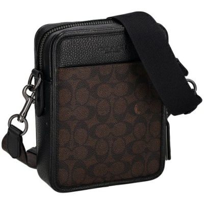 コーチ アウトレット ショルダーバッグ メンズ シグネチャー ブラウン COACH OUTLET CW388 QBXAM