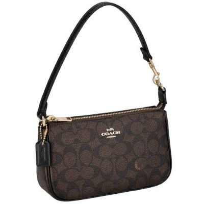 コーチ アウトレット ハンドバッグ レディース シグネチャー キャンバス Nolita ノリータ 19 ブラウン COACH OUTLET CW426 IMXAQ ウォルナット/ブラック