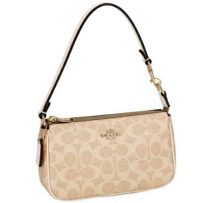 コーチ アウトレット ハンドバッグ レディース シグネチャー キャンバス Nolita ノリータ 19 ベージュ COACH OUTLET CW426 IMXDM サンド/チョーク