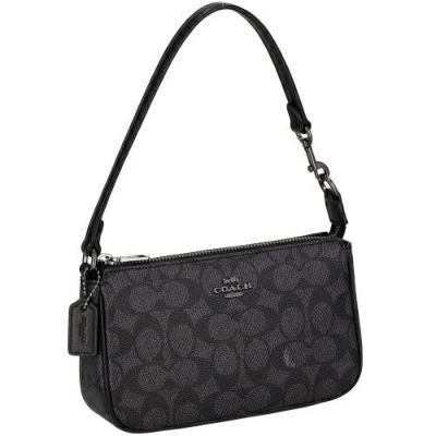 コーチ アウトレット ハンドバッグ レディース シグネチャー キャンバス Nolita ノリータ 19 ブラック COACH OUTLET CW426 QBMI5 チャコール/ブラック