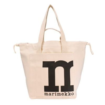 マリメッコ トートバッグ レディース MONO CITY TOTE SOLID ホワイト marimekko 091978 100 COTTON