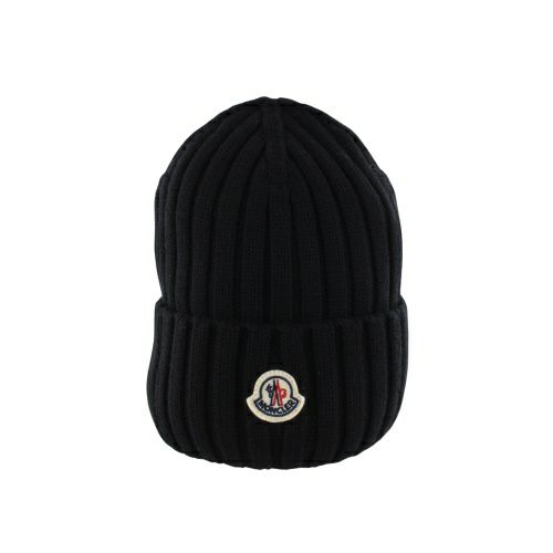 モンクレール ニット帽 帽子 レディース ニットキャップ ブラック MONCLER J2093 3B00036 A9327 999 BLACK