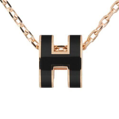 エルメス ネックレス レディース MINI POP H ブラック HERMES H147992FO NOIR/PGD