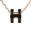 エルメス ネックレス レディース MINI POP H ブラック HERMES H147992FO NOIR/PGD