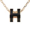 エルメス ネックレス レディース MINI POP H ブラック HERMES H147992FO NOIR/PGD