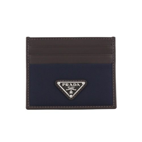 プラダ カードケース メンズ トライアングルロゴ ネイビー PRADA  