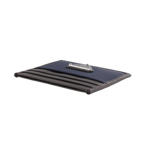 プラダ カードケース メンズ トライアングルロゴ ネイビー PRADA 2MC025 384 F0C1B BLU+CAFFE