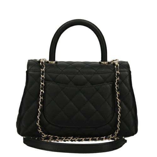 シャネル ハンドバッグ レディース ココマーク ブラック CHANEL A92990  
