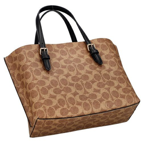 コーチ アウトレット ハンドバッグ ショルダーバッグ レディース モリー シグネチャー ブラウン COACH OUTLET CV965 IMQRX タン ブラック