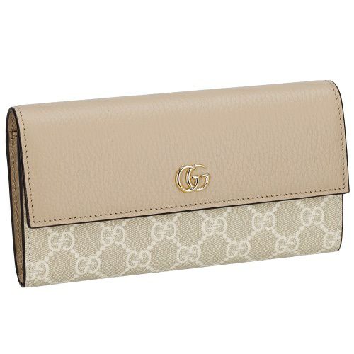 グッチ 長財布 レディース ダブルG バイカラー コンチネンタルウォレット ベージュ GUCCI 456116 AACFE 9543 | GINZA  LoveLove（ラブラブ）