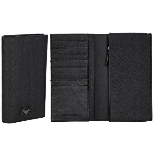 エンポリオアルマーニ 財布 黒 EMPORIO ARMANI エンポリオアルマーニ EMPORIO ARMANI 長財布 メンズ ブラック