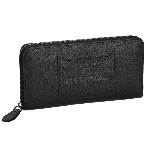 エンポリオアルマーニ 長財布 メンズ ブラック EMPORIO ARMANI Y4R569 