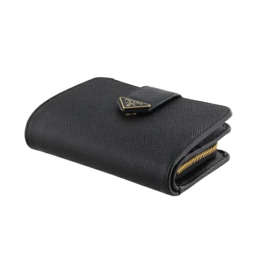 PRADA プラダ 二つ折り財布 トライアングル コンパクトウォレット  