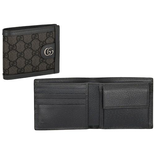 グッチ 二つ折り財布 メンズ オフィディア GG コインウォレット  