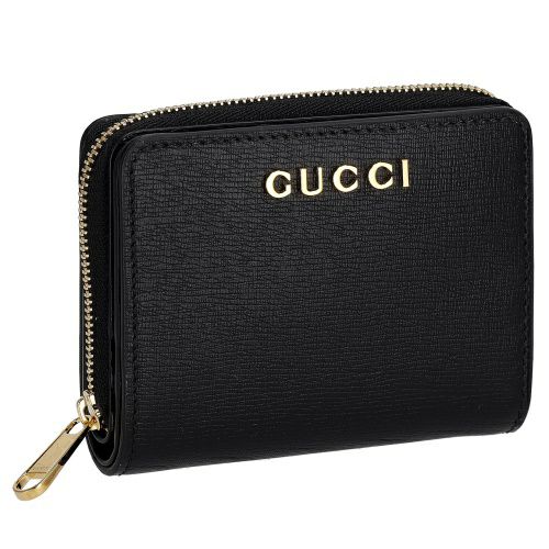 グッチ 二つ折り財布 レディース GUCCI スクリプト ミニ ウォレット ブラック GUCCI 772639 0OP0N 1000 ブラック