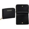 グッチ 二つ折り財布 レディース GUCCI スクリプト ミニ ウォレット ブラック GUCCI 772639 0OP0N 1000 ブラック