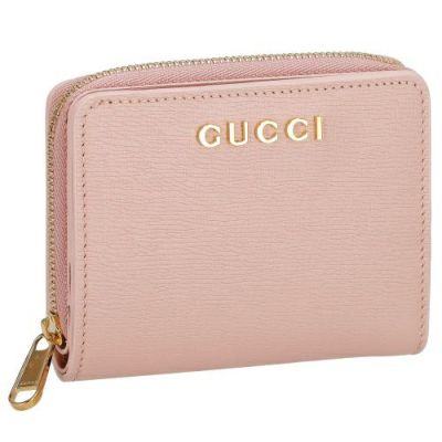グッチ 二つ折り財布 レディース GUCCI スクリプト ミニ ウォレット ピンク GUCCI 772639 0OP0N 5909 ライトピンク