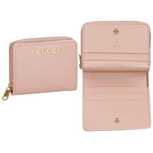 グッチ 二つ折り財布 レディース GUCCI スクリプト ミニ ウォレット  