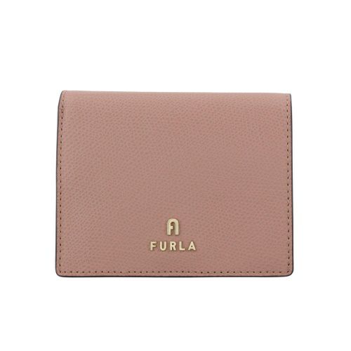 FURLA 二つ折り財布 ピンク ブラック ハートチャーム付 フルラ(FURLA