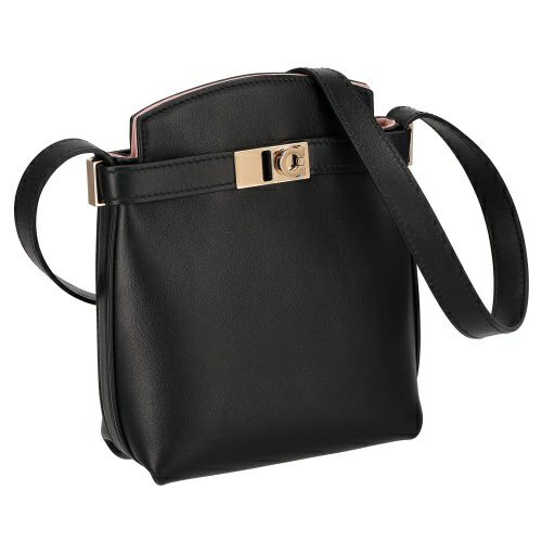 フェラガモ ショルダーバッグ スマホショルダー レディース ブラック  