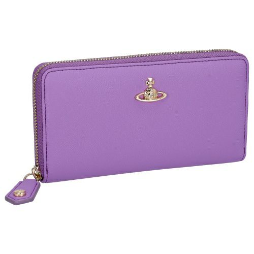 ヴィヴィアンウエストウッド 長財布 レディース SAFFIANO PLAIN パープル Vivienne Westwood 5106005BW J405 LILAC