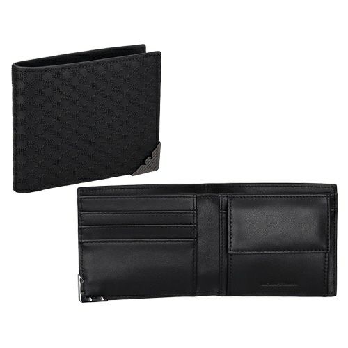 エンポリオアルマーニ 二つ折り財布 メンズ ブラック EMPORIO ARMANI  
