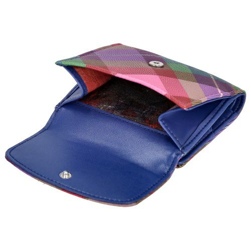 ヴィヴィアンウエストウッド 二つ折り財布 レディース SAFFIANO PRINTED マルチカラー Vivienne Westwood 51150033W G301 CANDY TARTAN
