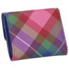 ヴィヴィアンウエストウッド 二つ折り財布 レディース SAFFIANO PRINTED マルチカラー Vivienne Westwood 51150033W G301 CANDY TARTAN