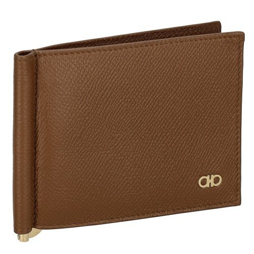 フェラガモ 二つ折り財布 小銭入れなし マネークリップ メンズ ダブル  