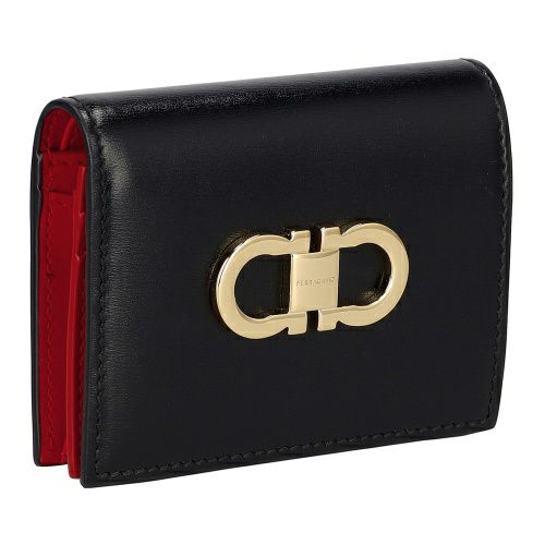 PRADA(プラダ) サフィアーノコンパクトジップウォレット 財布 ブラック  