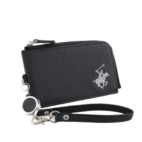 ビバリーヒルズポロクラブ 定期入れ カードケース コインケース 小銭入れ メンズ レディース ブラック BEVERLY HILLS POLO CLUB BHG-L1002